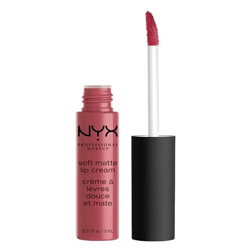 Image of NYX PROFESSIONAL MAKEUP Soft Matte Lip Cream, Lightweight Liquid Lipstick - Sao Paulo (Bubblegum Pink)