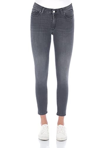 Image of REPLAY Damen Jeans Luzien Skinny-Fit mit Power Stretch, Dark Grey 097 (Grau), 27W / 32L