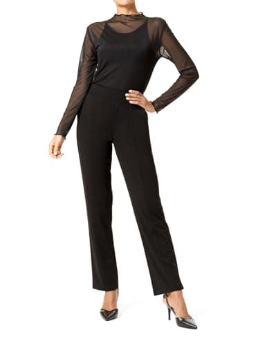 Image of HUE Women's Pull on Ponte Trouser Leggings, Black, Large