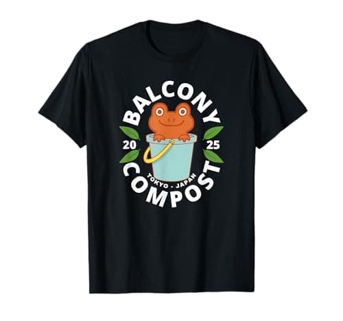 Image of Balcony Compost 2025 Tokyo–Japan Frog in a Bucket T-Shirt