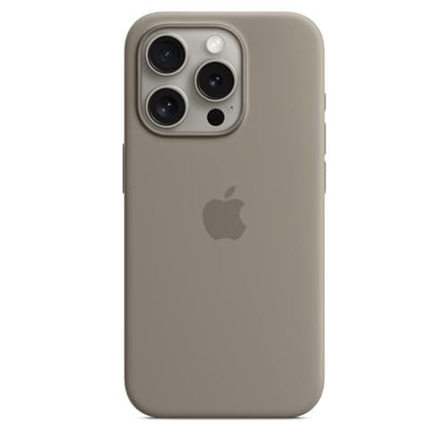 Image of Apple iPhone 15 Pro Silicone Case with MagSafe - Clay 