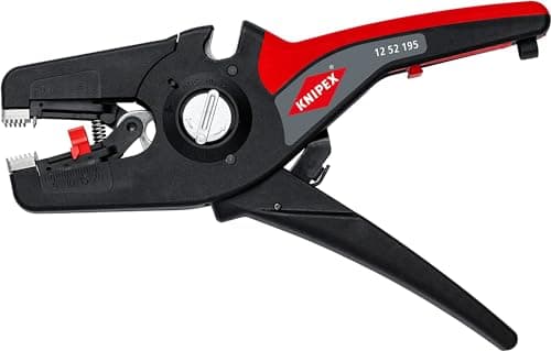 Image of KNIPEX Precistrip16 Automatic Insulation Stripper, in Blister, 0.08-16 mm², with Fine Adjustment, Adjustable Length Stop, Wire Stripper, 12 52 195 SB