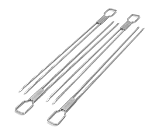 Image of Broil King Grill/Barbecue Accessories, Double Skewer Set, Stainless Steel, 5 x 5 x 5 cm, 64049