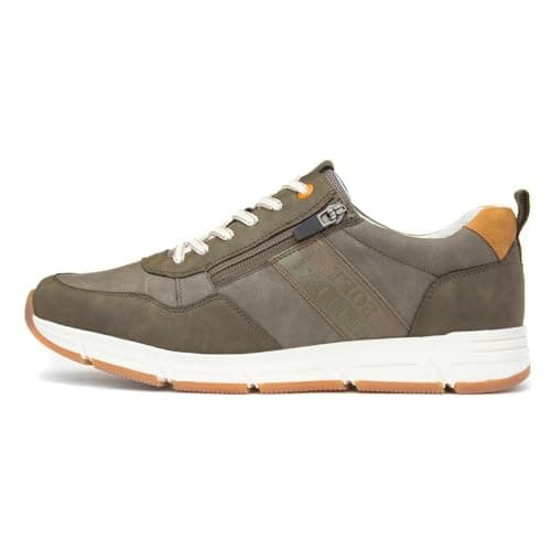 Image of Relife Terry Mens Green Lace Up Wide Fit Shoe - Size 11 - Green