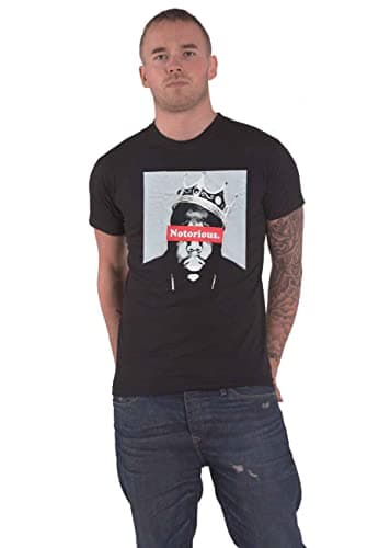 Image of Biggie Smalls T Shirt Notorious Logo Official Mens Black XL