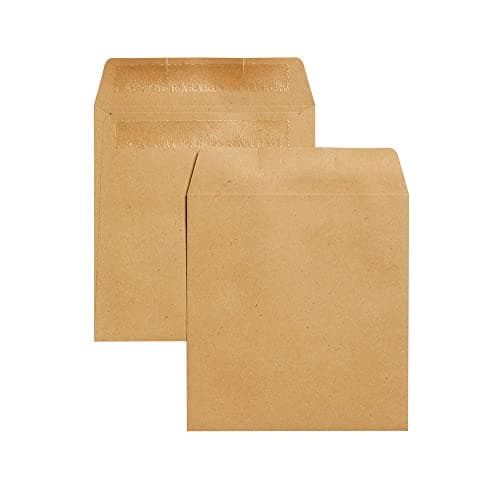 Image of Q-Connect Envelope Wage 108x108mm Plain Self Seal 90gsm Manilla (Pack of 1000),brown