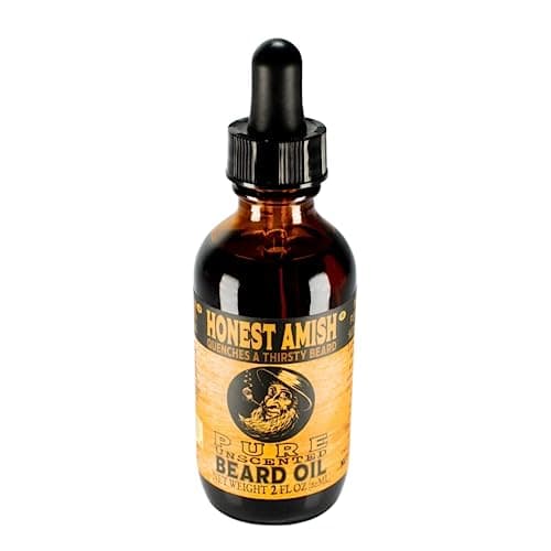 Image of Honest Amish - Pure Beard Organic Virgin Argan, Golden Jojoba + 6 More Premium Hydrating Oils; Softens Beard and Conditions Skin;The Most Trusted Brand for Beards in USA