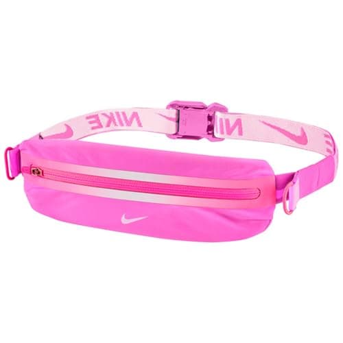 Image of Nike Slim Waistpack 4.0 Running Belt, Waist Bag, Jogging Belt for Smartphone, Keys, Training, Fitness, Running Accessories, Playful Pink/Hyper Pink/White, One Size
