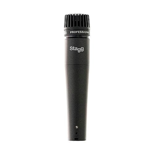 Image of Stagg SDM70 Professional Cardioid Dynamic Microphone, 3-Pin XLR Connection, Instrumental Microphone for Guitars, Amplifiers and Drums