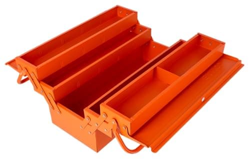 Image of Bahco 3149-OR 5 Tray Cantilever Metal Toolbox 500mm Orange