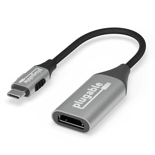 Image of Plugable USB C to HDMI Adapter, HDMI 2.1, 8K 60Hz or 4K 144Hz, USB4 / Thunderbolt compatible with XPS, iPhone 15, iPad Pro, Macbook Pro, Mac Resolution up to 4K 60Hz (USBC-HDMI8K)