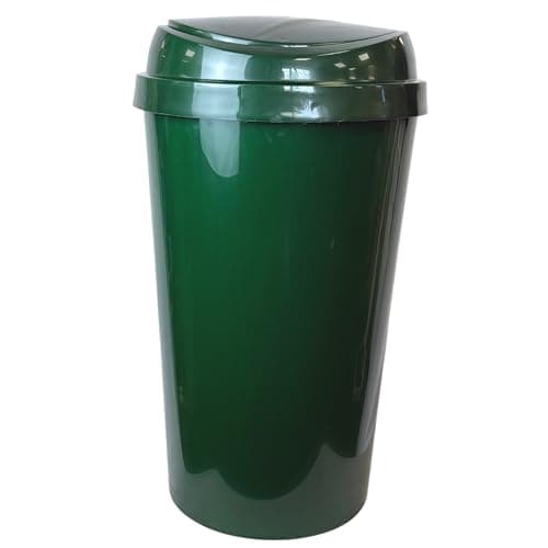 Image of Easy Shopping® 46L Green Touch Bin Recycling Bin Touch Top Lid for Home, Garden, Office, School, Kitchen, and Bathroom, 46 Litre Waste Dustbin