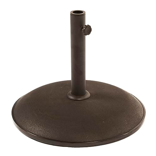 Image of BrackenStyle 15kg Concrete Parasol Base - Concrete Anchor For Parasols and Garden Umbrellas Commercial Domestic Patio Use - Black