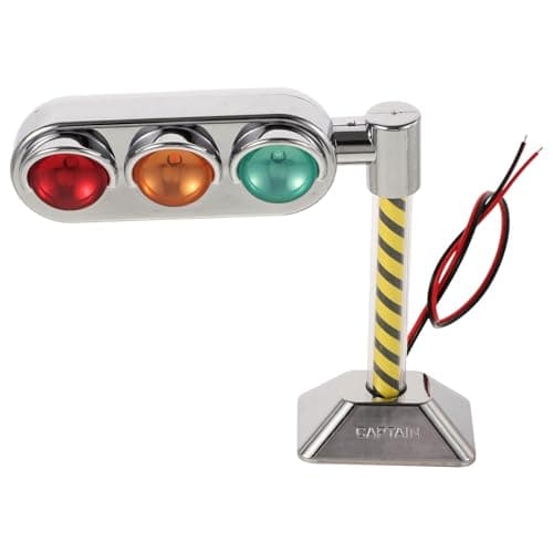 Image of VANZACK Mini Traffic Light Table Lamp LED Traffic Signal Light Model Decor Car Interior Ornament with Lighting for Home and Desk Decoration