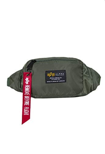 Image of Alpha Industries Unisex Crew Waist Bag, Sage-Green, One Size