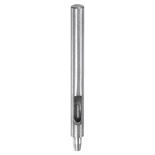 Image of sourcing map Leather Hole Punch 4mm Straight Round Punch Grommet Snap Rivet Setter for Leather Craft Clothing Handbag Fabric Curtain