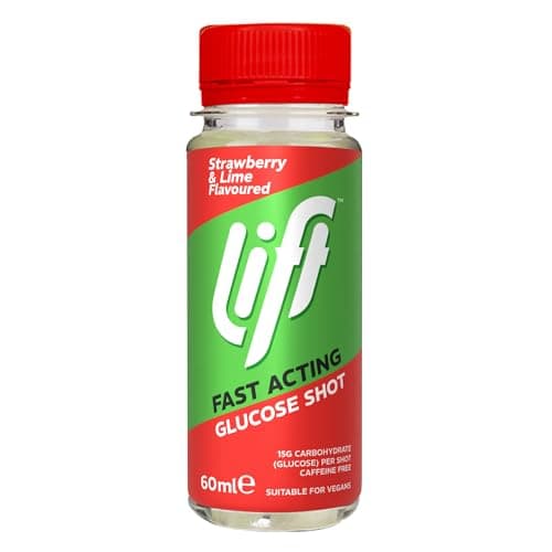 Image of Lift Fast-Acting Glucose Energy Juice Shots, Strawberry & Lime, 12 Pack of 60 ml Bottles