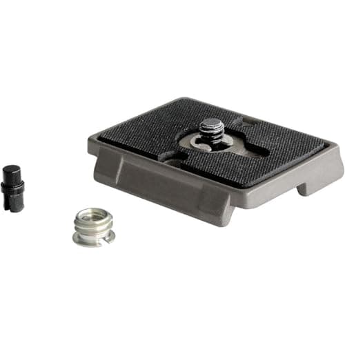 Image of Manfrotto 200PL, Quick Release Plate with 1/4 Inch Screw, Compatible with DSLR, Compact System Camera, Mirrorless, Multi-Colour
