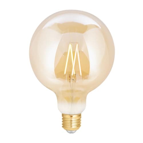 Image of 4lite WiZ Connected G125 LED Smart Filament Bulb Amber WiFi E27