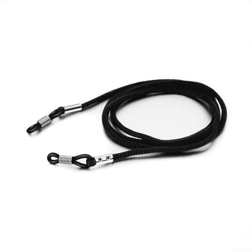 Image of Adjustable Glasses Strap Cord for Reading Sunglasses Spectacles, Elastic Silicone Neck Holder Rope with 70cm Length, Anti-Slip Eyewear Retainer for Sports Cycling(black)