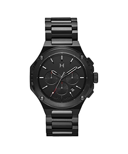Image of MVMT Chronograph Quartz Watch for Men with Black Stainless Steel Bracelet - 28000149-D