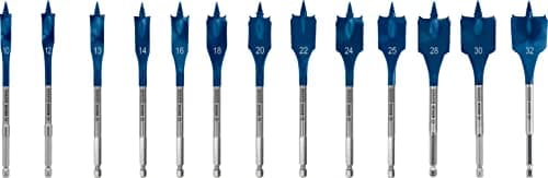 Image of Bosch Professional 13 pc. Expert SelfCut Speed Spade Drill Bit Set (for Softwood, Chipboard, Ø 10-32 mm, Accessories Rotary Impact Drill)