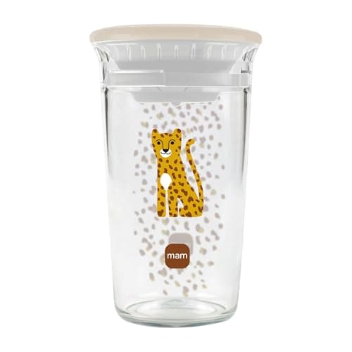 Image of MAM Easy to Drink Toddler Cup | 290ml | 360° Rim for Sipping at Any Angle | Clear Like Glass | Easy to Hold | One Piece Soft Silicone Valve | Baby Accessories | Cotton
