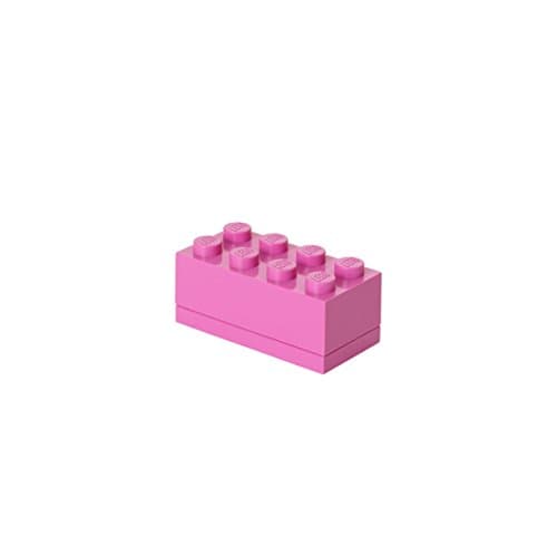 Image of LEGO Mini Box 8 Knobs Bright Purple - Versatile Small Storage Box for Snacks, Jewellery, Hair Accessories, and Souvenirs - Easy to Clean, 46x92x43 mm