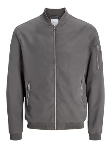 Image of JACK & JONES Men's Jjerush Bomber Noos Jacket, Castlerock Blazer, L UK