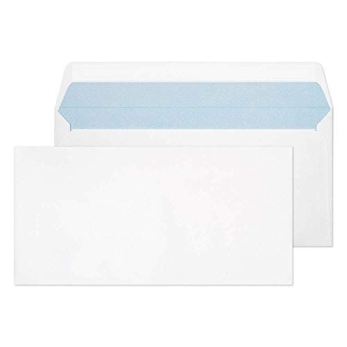 Image of Blake Office DL 110 x 220 mm 120 gsm Peel & Seal Wallet Envelopes (32215) Ultra White Wove - Pack of 500