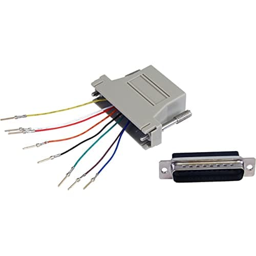 Image of StarTech GC258MF DB25 to RJ45 Modular Adapter - M/F, Grey, 5.91 cm*3.23 cm*0.79 cm