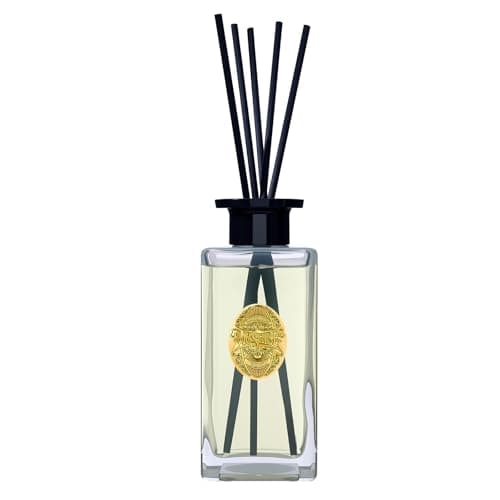 Image of M&SENSE Luxury Large Reed Diffuser 300ml, Jasmine Garland Scented with Natural Essential Oils, Long Lasting with 7 Sticks, Non-Toxic Home Fragrance for Bedroom, Bathroom Decor, Elegant Glass Bottle