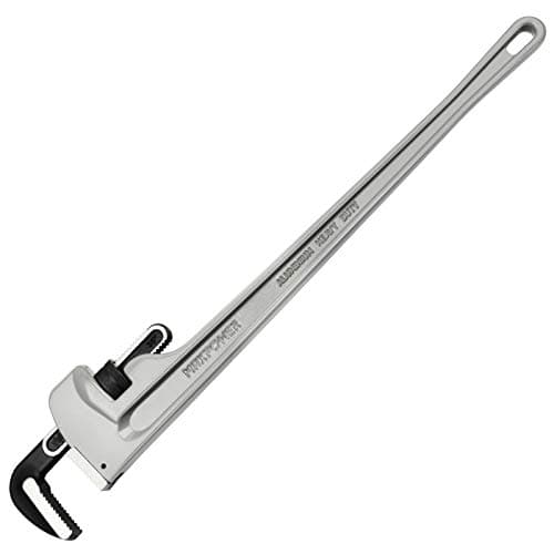 Image of MAXPOWER Aluminum Straight Pipe Wrench 900mm/36-Inch Heavy Duty Plumbing Spanner Stillson