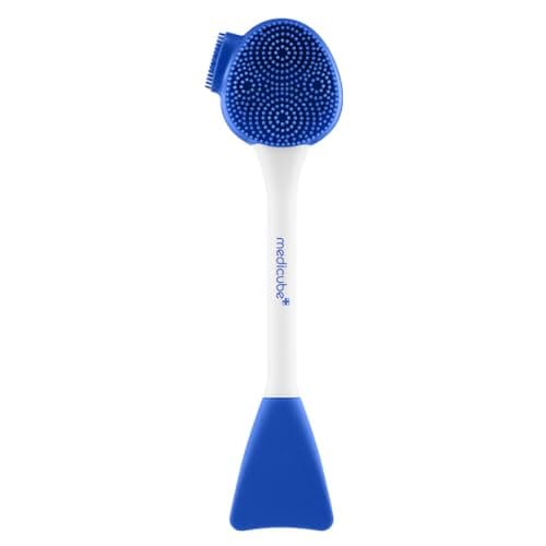 Image of medicube Multi Pore Brush & Face Mask Applicator | 4-in-1 Silicone Jelly Brush for Deep Pore Cleansing, Face Mask Application & Gentle Face Massage | Kbeauty Skincare Tool | 1 Piece