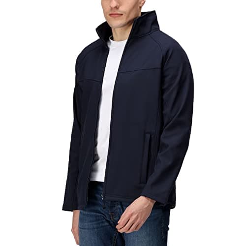 Image of Regatta Professional Men's Uproar Interactive Wind Resistant Softshell, Navy/Navy, size X-Large