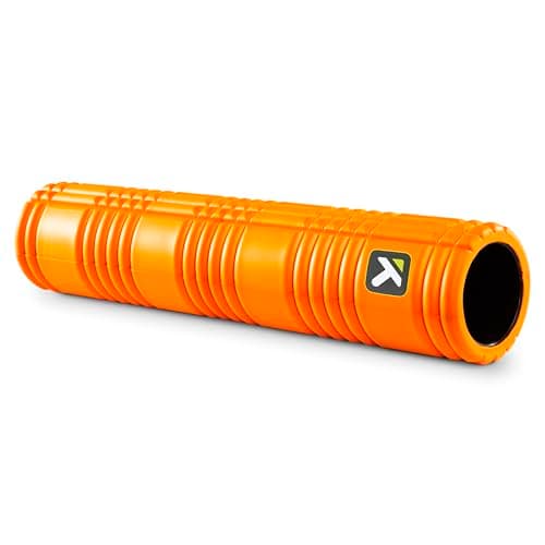 Image of TriggerPoint Grid 2.0 Hollow Core Foam Roller - Long Size for Massaging Large Areas of The Body,Firmer Than Traditional Foam Rollers for Muscle Recovery,Water and Sweat Resistant,66cm x 14cm, Orange