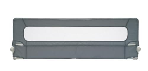 Image of Safetots Extra Wide Bed Rail, Grey 140cm Wide x 50cm Tall, Toddler Bed Guard For Safety, Secure Child Bed Rail