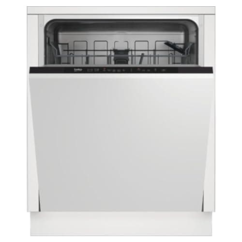 Image of Beko DIN15X20 Full-size Integrated Dishwasher | Black Control Panel 60 cm Full size with 13 Place Setting | x30 Minute Quick Wash Technology