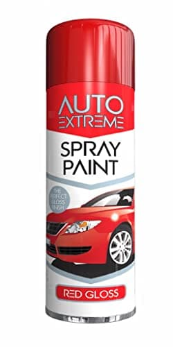 Image of SuperGift.com 250ml All Purpose Aerosol Red Gloss Spray Paint Quick Drying Spray, Fast Dry and Excellent Coverage for Car, Van, Wheel, Metal, Plastic and More by Diva Gift