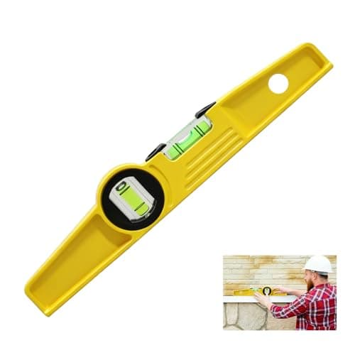 Image of Magnetic Spirit Level 25cm/10 Inch, Scaffold Level with LCD Screen, Rare Earth Magnetic Aluminium Tool, High Precision 0.5mm/m Scaffolders Levels for Welding Steel Frames and Metal Structures