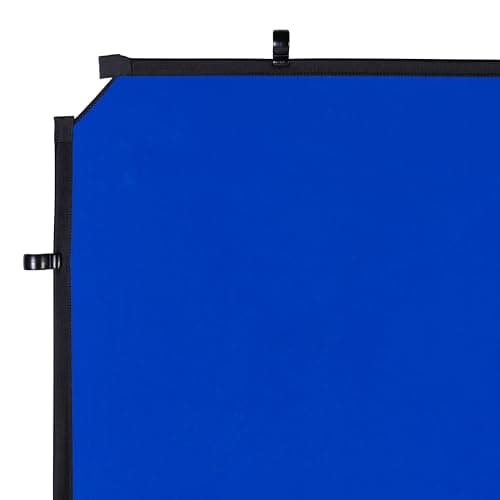 Image of Manfrotto EzyFrame Photography/Video Large Format Collapsible Background Cover 2 x 2.3m - Chroma Key Blue/Ultra-Portable/Family Shoots/Portraits/Animated Action Poses/Fashion/Commercial - LL LB7949