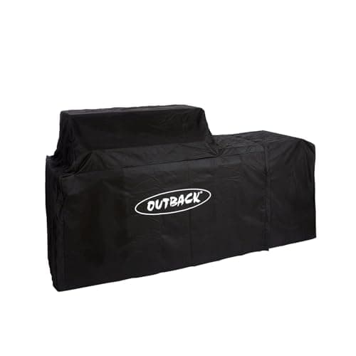 Image of Outback Premium Cover for Signature II 6 Burner BBQ (Fits both with and without Gas Bottle Holder) – Genuine Outback Accessory - OUT370778, Black