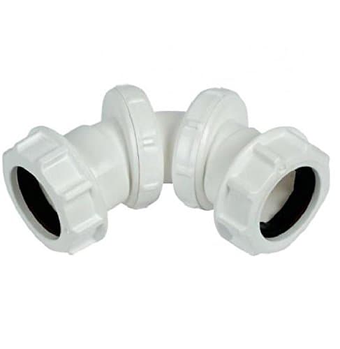 Image of FLOPLAST 32mm Compression Waste Adjustable Bend - White