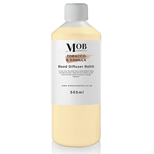 Image of Moments of Bliss Cosmetics 500ml Designer & Fine Fragrance Reed Diffuser Oil Refill - Highly Concentrated - Made to Order! (Tobacco and Vanilla)