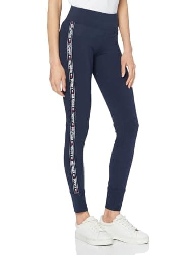 Image of Tommy Hilfiger Women’s Sport Leggings, Blue (Navy Blazer), M