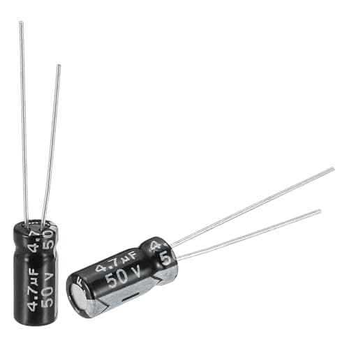 Image of sourcing map 4.7uF 50V 5x11mm Electrolytic Capacitor, Radial Leads Aluminum Capacitors for TV, VCD, LCD Monitor, Speaker, 50Pcs