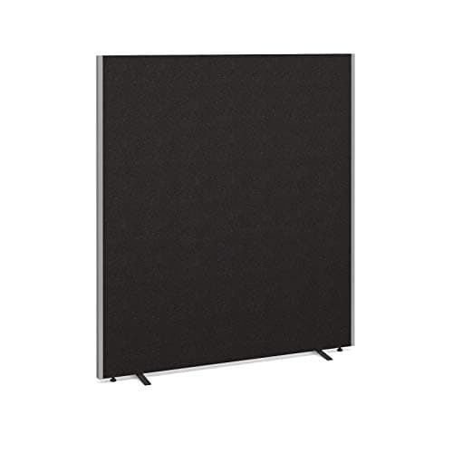 Image of Floor standing fabric screen 1800mm high x 1600mm wide, Black