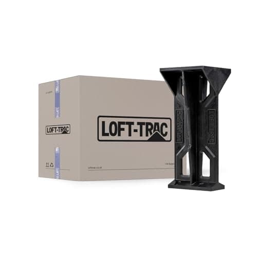 Image of LOFT-TRAC 12 Pack Loft Stilts Legs 175mm, Loft Insulation Spacers for Raised Storage Boarding, Heavy-Duty Attic Floor Supports, Attic Stilts Prevents Heat Loss, Loft - Trac Legs, Load Bearing 500kg