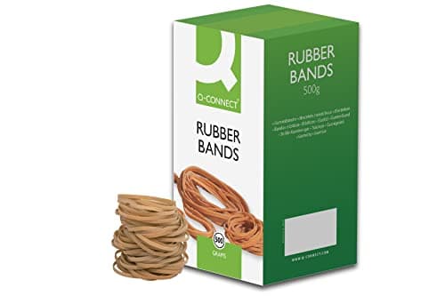 Image of Q-Connect Rubber Bands No.65 101.6 x 6.3mm 500g KF10550, peach