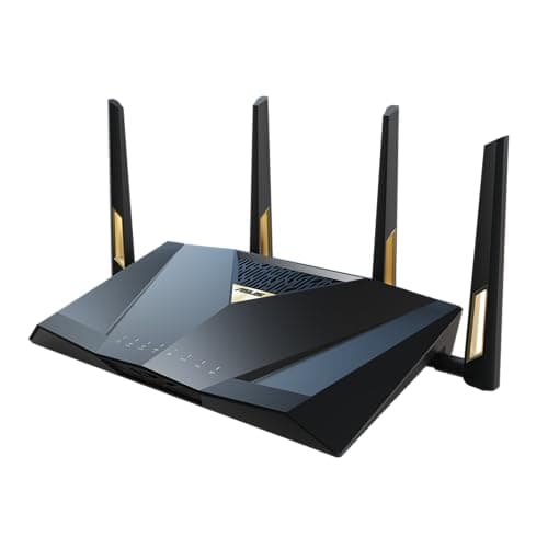 Image of ASUS RT-BE88U Dual-band WiFi 7 AiMesh Extendable Performance Router, 4K-QAM, MLO, Dual 10G ports, SFP+, Four 2.5G ports, Four 1G ports, 34G WAN/LAN capacity, Subscription-free network security, VPNs